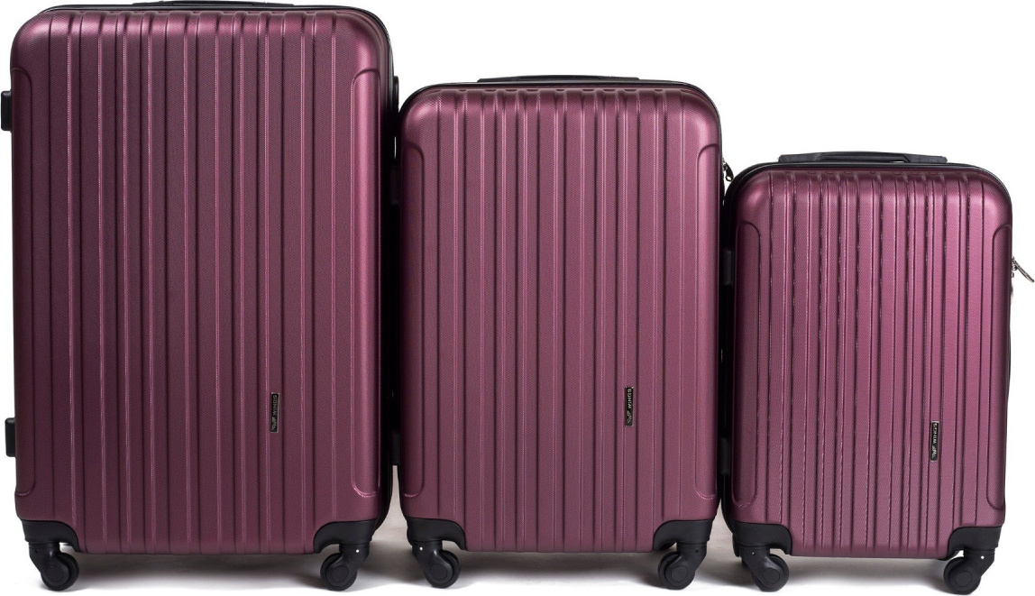 Vínová sada tří cestovných kufrů 2011, Luggage 3 sets (L,M,S) Wings, Burgundy Velikost: Sada kufrů