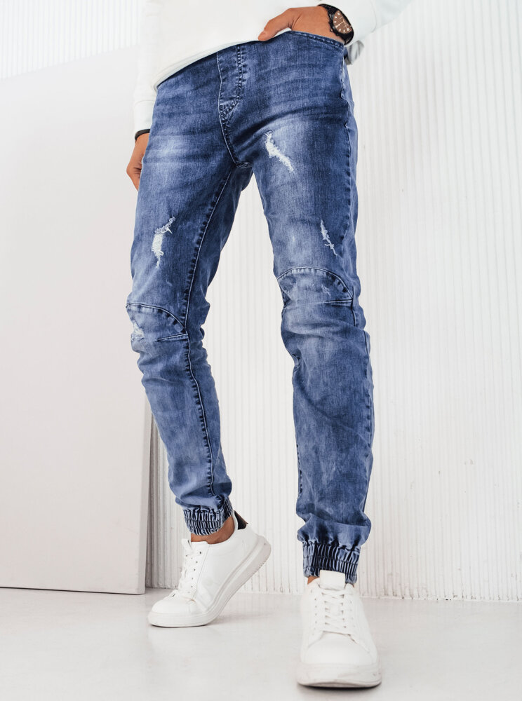 MODRÉ JOGGER DŽÍNOVÉ KALHOTY UX4230 Velikost: 2XL