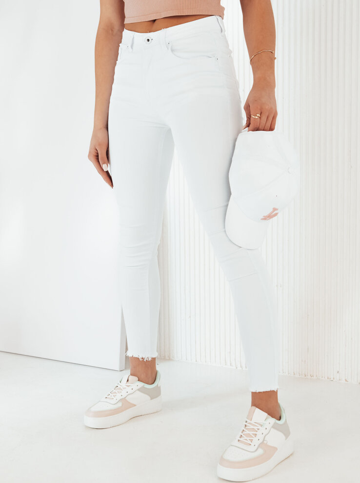 Bílé vypasované džíny NAVILES UY1987 Velikost: XL