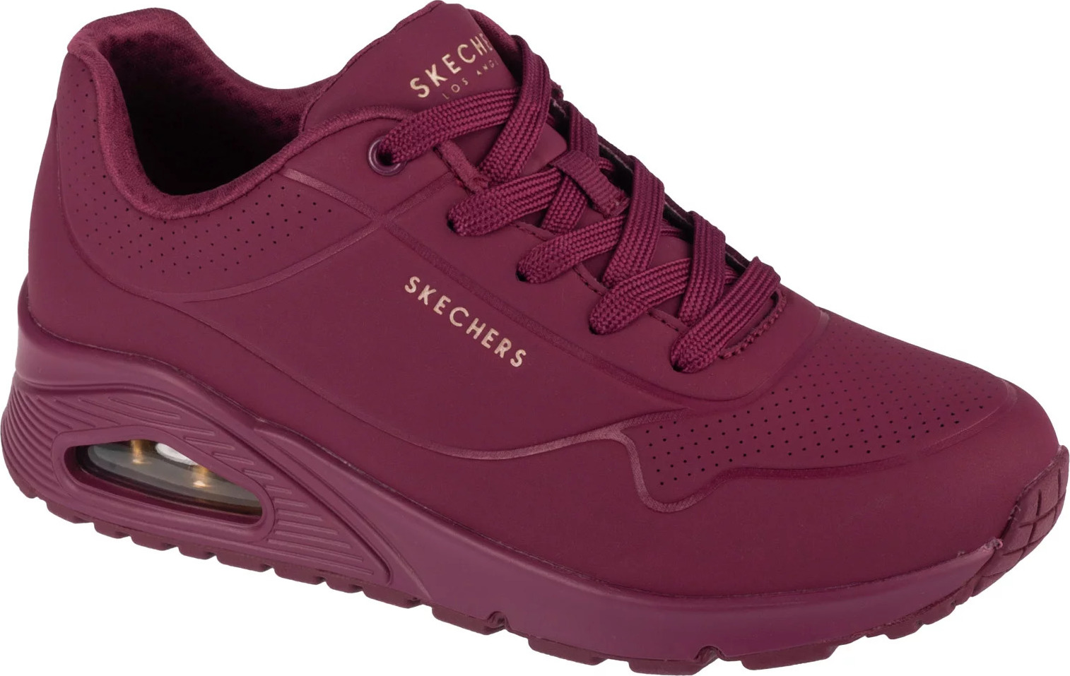 VÍNOVÉ DÁMSKÉ TENISKY SKECHERS UNO-STAND ON AIR 73690-PLUM Velikost: 37