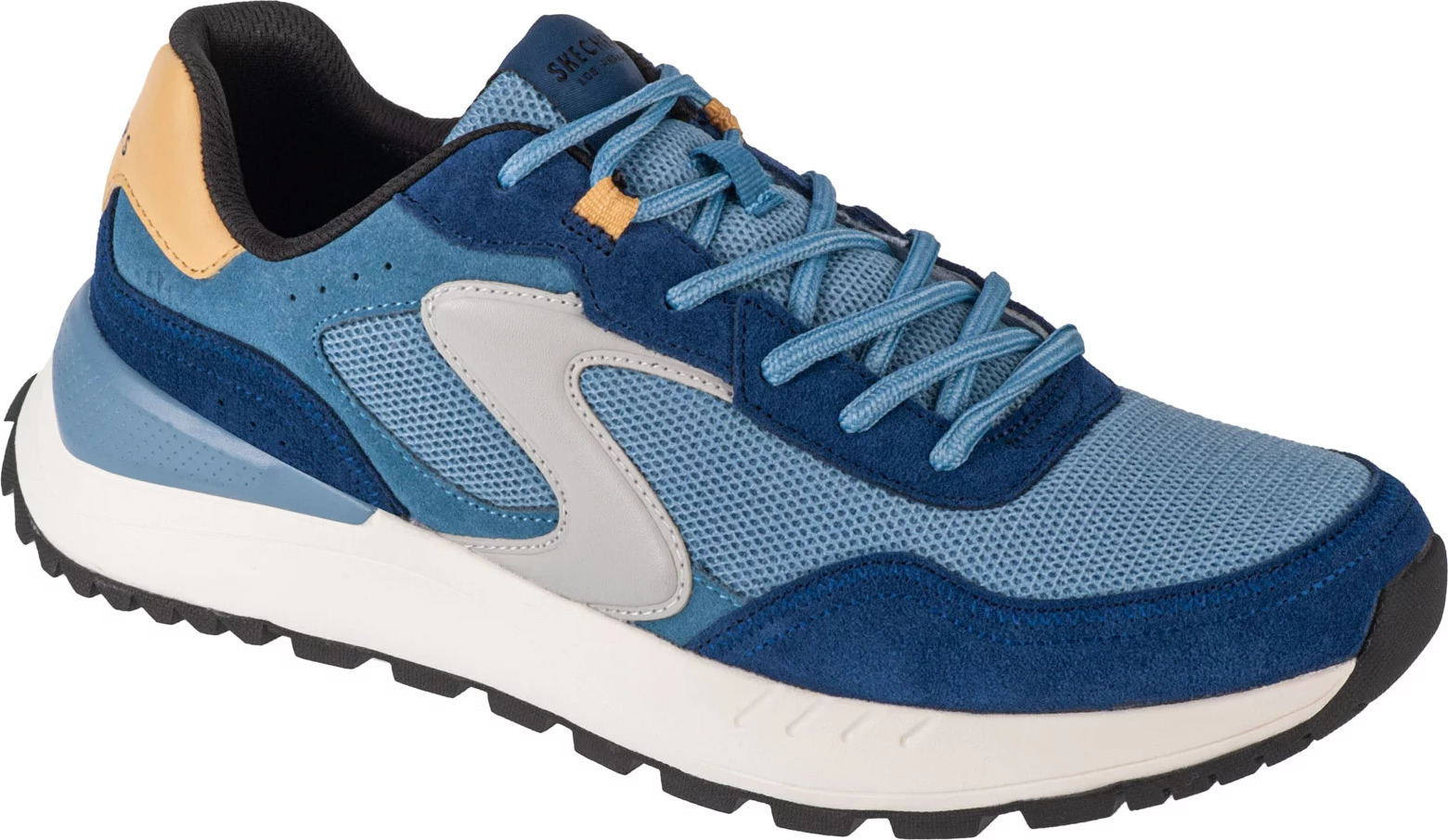 Modré pánské pohodlné tenisky Skechers Fury - Fury Lace Low (Velikost 41)