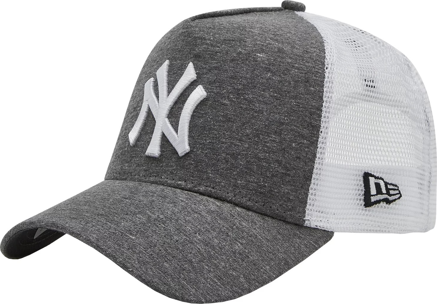 TMAVĚ ŠEDÁ PÁNSKÁ KŠILTOVKA NEW ERA JERSEY ESS 9FORTY NEW YORK YANKEES TRUCKER CAP 12523898 Velikost: ONE SIZE