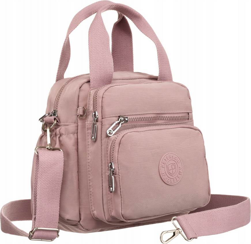 Peterson světle fialová textilní crossbody taška/batoh PTN 3306-CO Velikost: ONE SIZE
