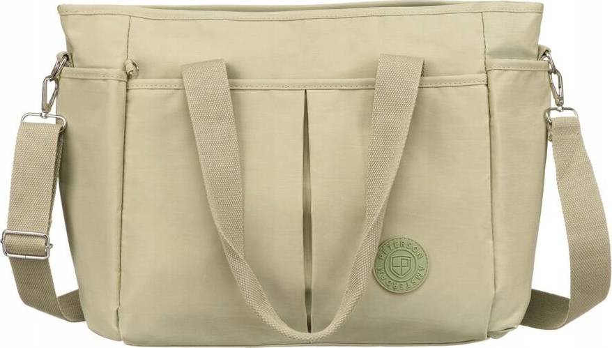 Peterson světle zelená textilní shopper taška PTN 3303-CO Velikost: ONE SIZE