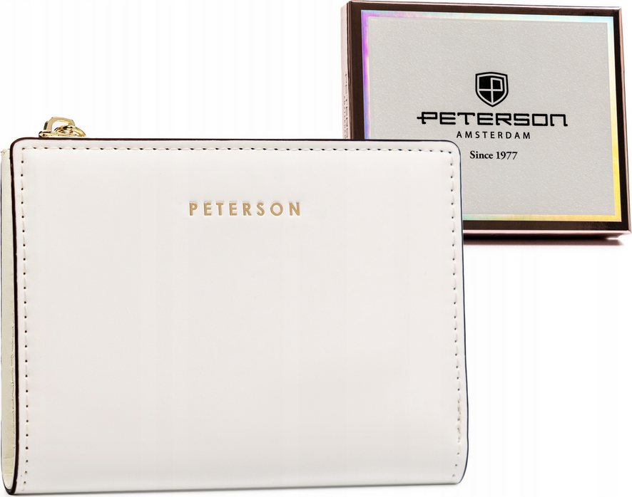 Peterson bílá malá peněženka Y647 PTN 003-LAK Velikost: ONE SIZE