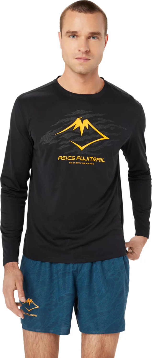 ČERNÉ PÁNSKÉ FUNKČNÍ TRIČKO ASICS FUJITRAIL LOGO LS TOP 2011C987-001 Velikost: L