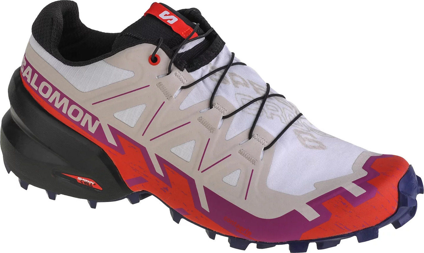 BÍLO-BÉŽOVÉ BĚŽECKÉ BOTY NA TRAIL SALOMON SPEEDCROSS 6 W 417432 Velikost: 40