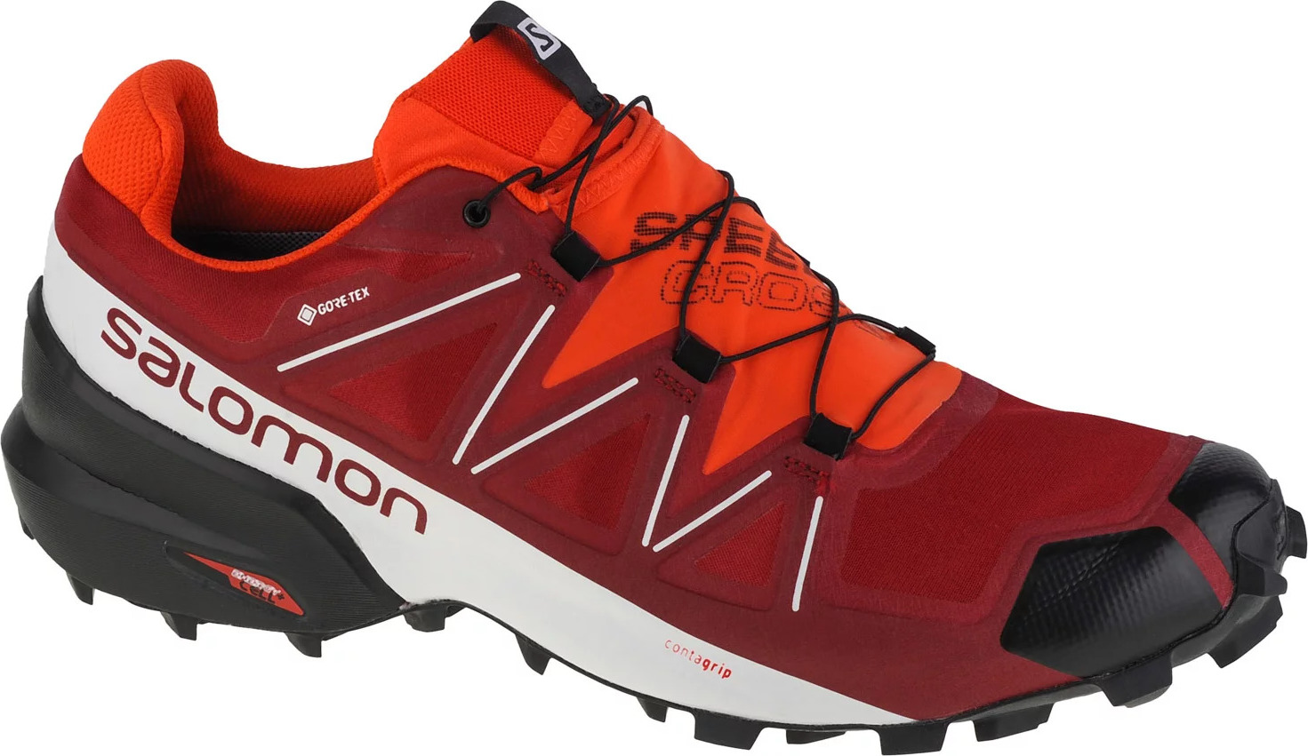 ČERVENÉ PÁNSKÉ BOTY NA TRAIL SALOMON SPEEDCROSS 5 GTX 416125 Velikost: 40