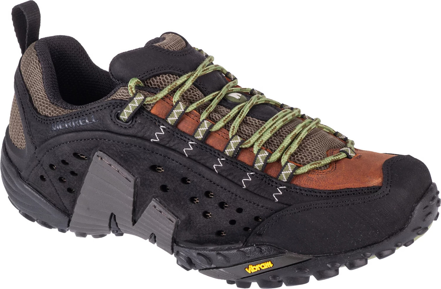 ČERNÉ PÁNSKÉ TURISTICKÉ BOTY MERRELL INTERCEPT J037721 Velikost: 42