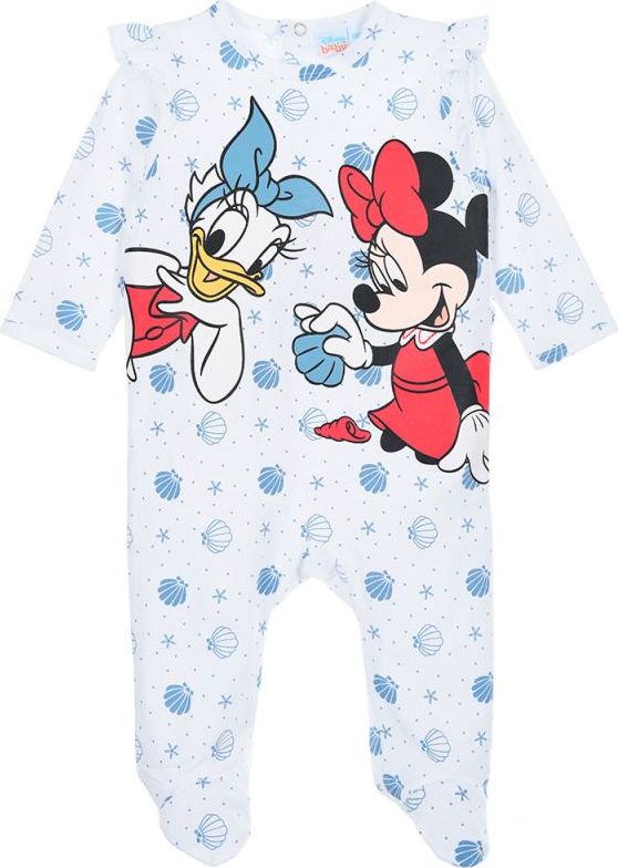 Bílé vzorované dívčí dupačky Minnie Mouse and Daisy (Velikost 67)