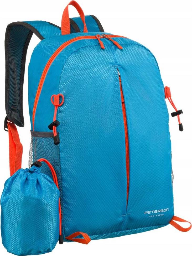 Peterson světle tyrkysový turistický voděodolný batoh PTN 23006 Velikost: ONE SIZE