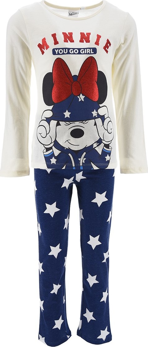 Bílo-modré dívčí pyžamo Disney - Minnie Mouse (Velikost 98)