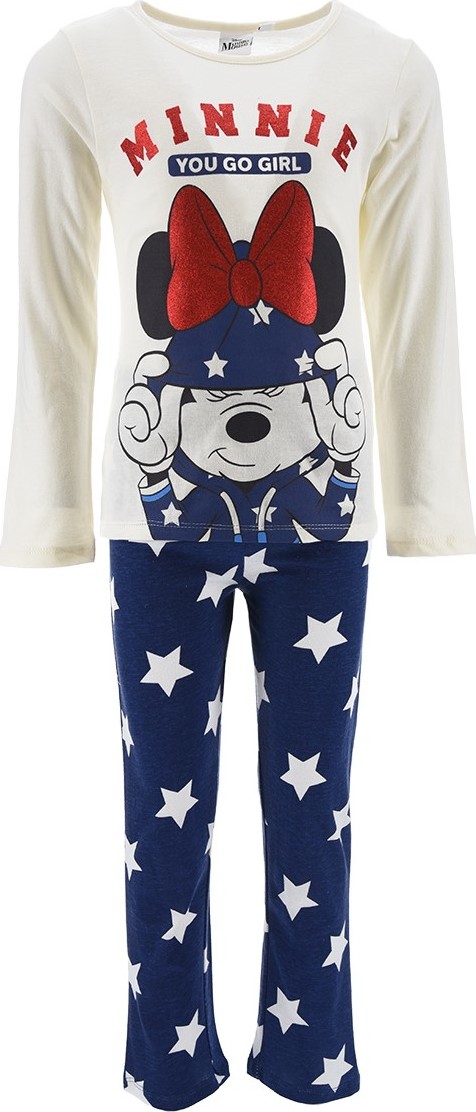 Bílo-modré dívčí pyžamo Disney - Minnie Mouse Velikost: 128