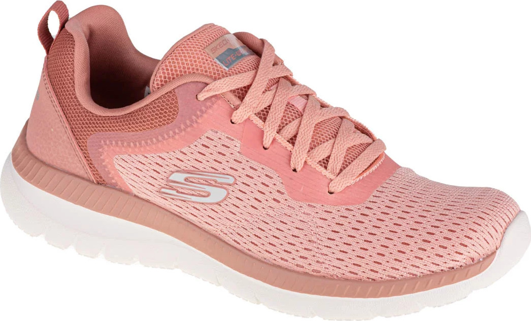 RŮŽOVÉ SPORTOVNÍ TENISKY SKECHERS BOUNTIFUL QUICK PATH 12607-ROS Velikost: 38.5