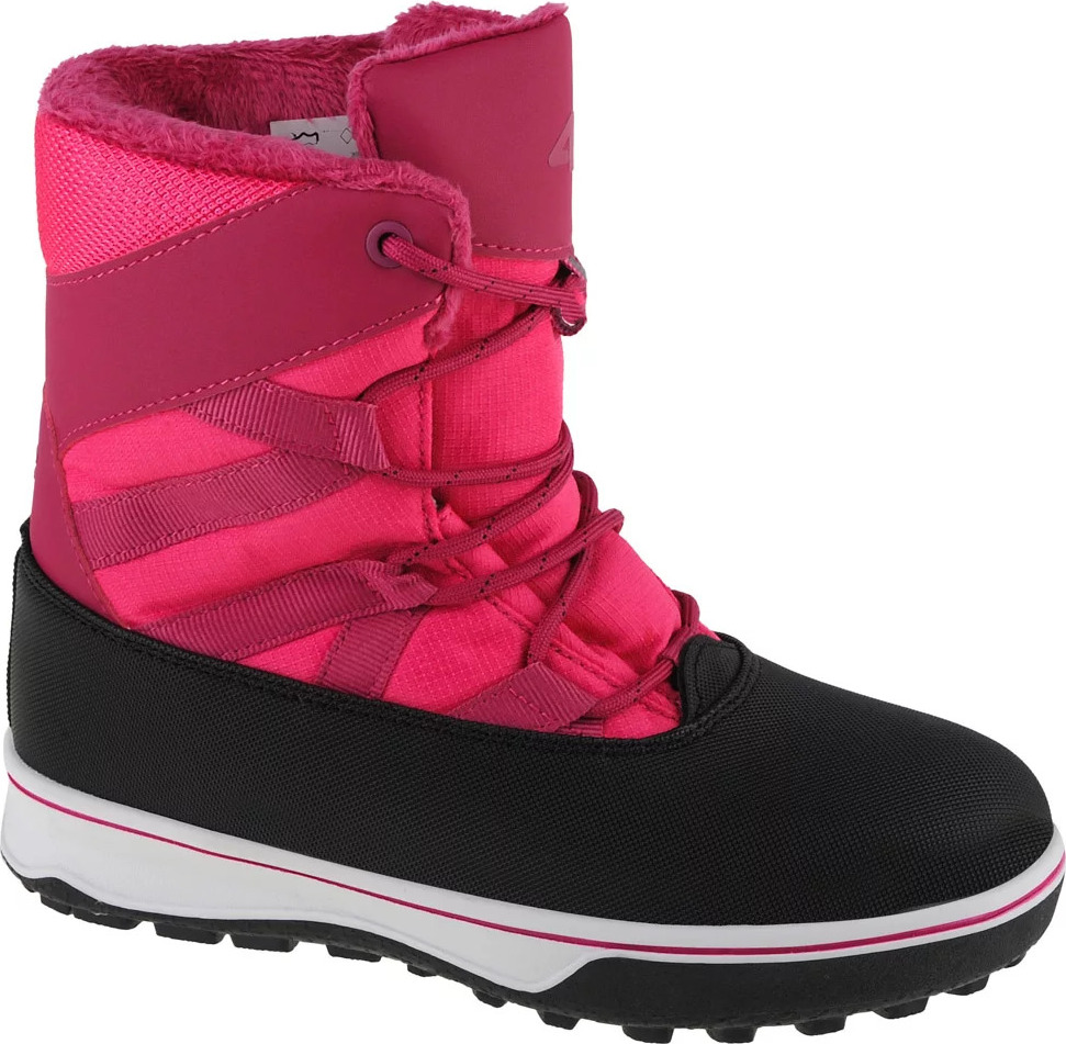 Tmavě růžové dívčí sněhule 4F Kids Snow Boots 4FJAW22FSBSF005-54S Velikost: 37