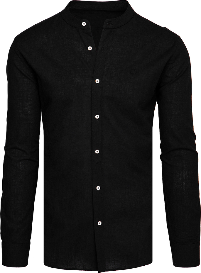 Černá jednobarevná košile DX2571 Velikost: S