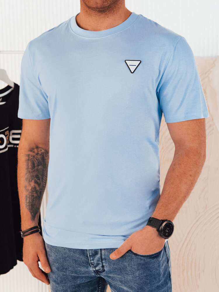 Světle modré bavlněné tričko RX5447 Velikost: L