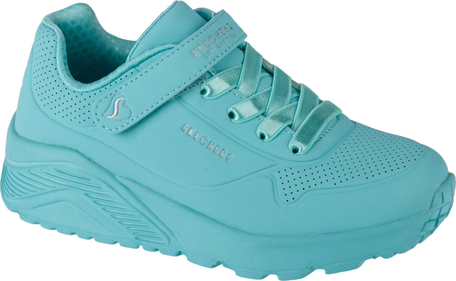 Tyrkysové dívčí tenisky Skechers Uno Lite (Velikost 29)