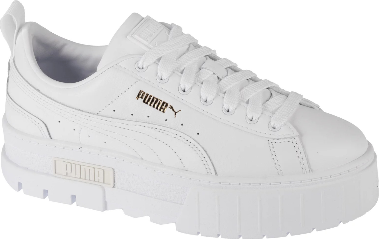 Bílé tenisky na platformě Puma Mayze Classic Wmns 384209-01 Velikost: 38.5