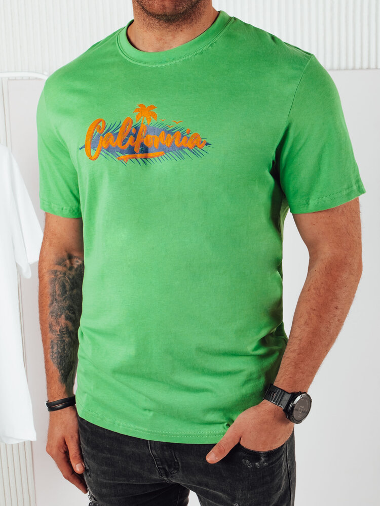 Zelené tričko s potiskem RX5373 Velikost: M