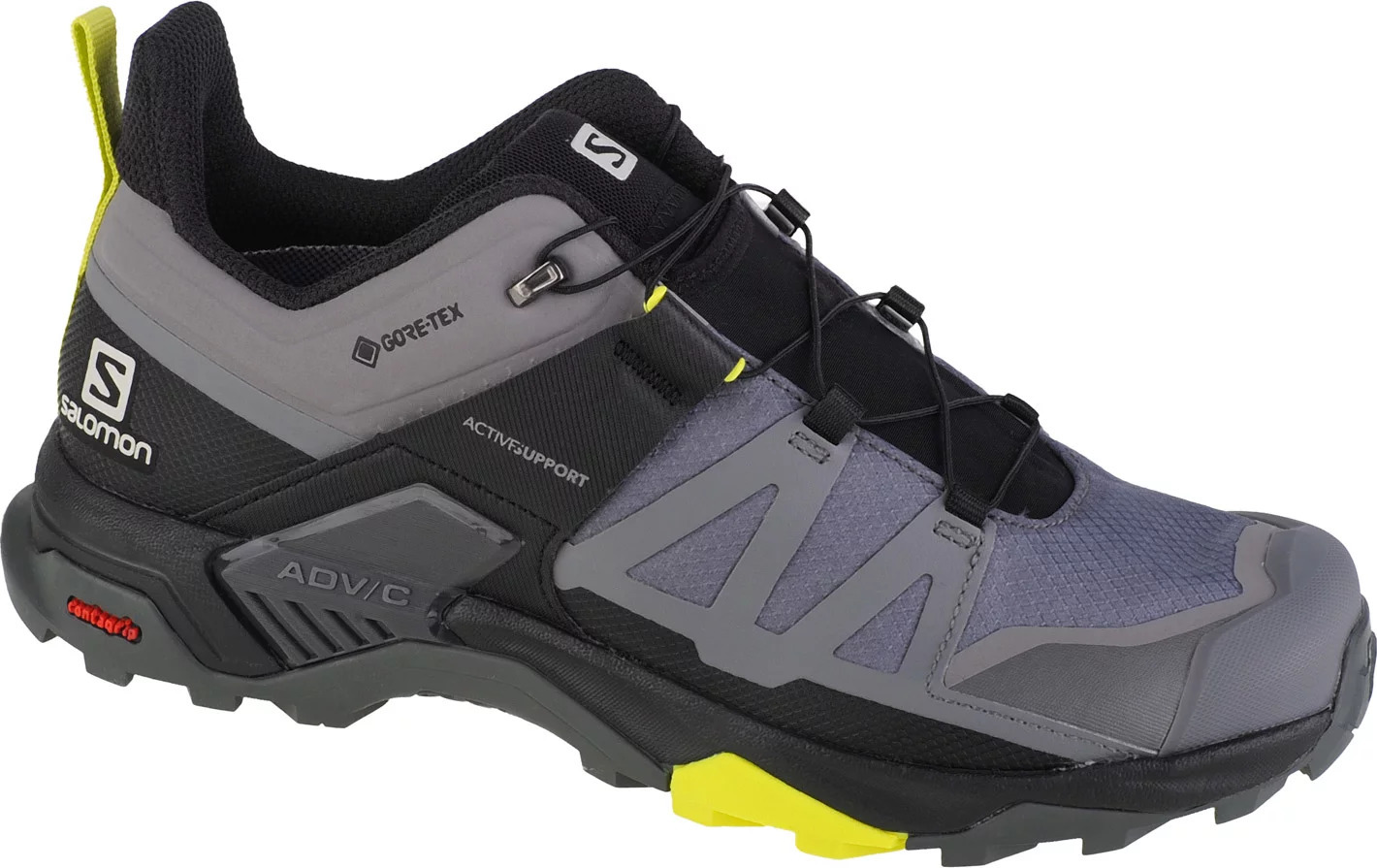 Šedé turistické tenisky Salomon X Ultra 4 GTX