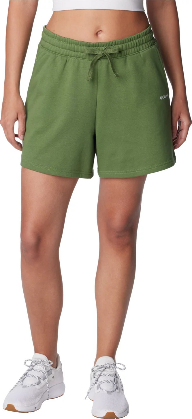 Zelené šortky Columbia Trek French Terry Wmns Shorts
