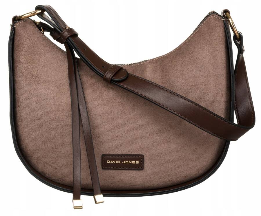 DAVID JONES HNĚDÁ ELEGANTNÍ CROSSBODY KABELKA CM6542 Velikost: ONE SIZE