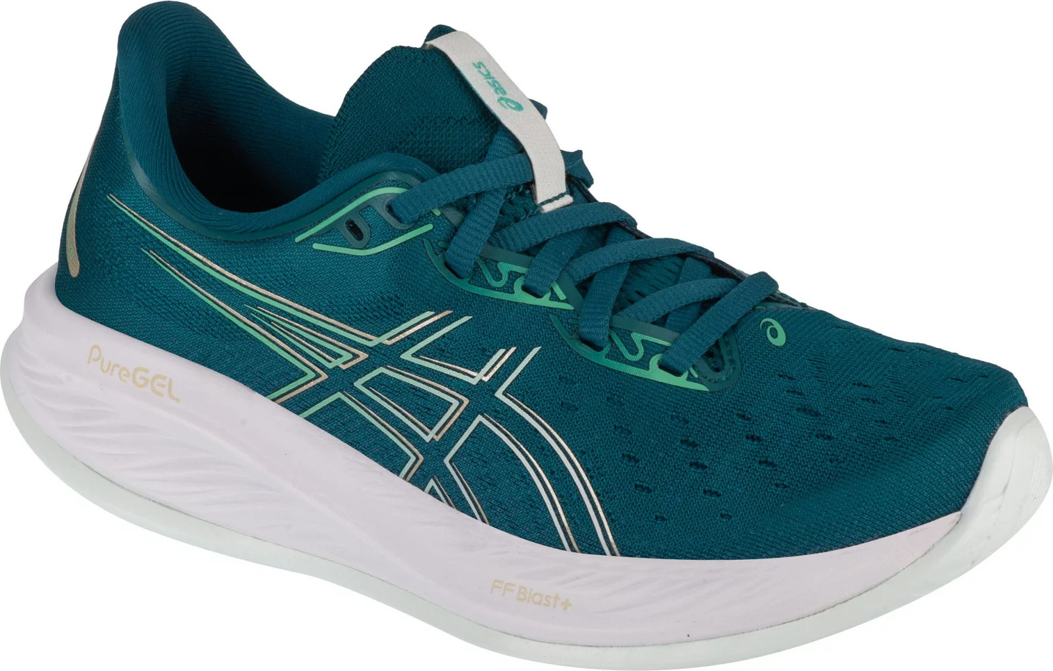 Tmavě zelené běžecké boty ASICS Gel-Cumulus 26 (Velikost 37)
