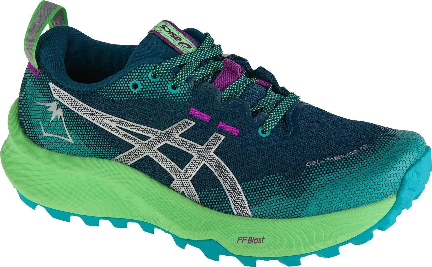 TMAVĚ ZELENÉ TRAILOVÉ BOTY ASICS GEL-TRABUCO 12 1012B605-300 Velikost: 40