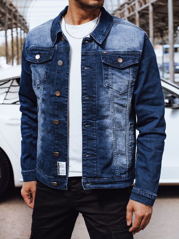 Tmavě modrá džínová bunda TX4698 Velikost: M