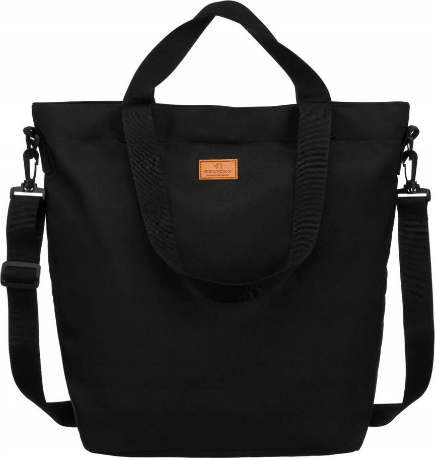 Rovicky Černá textilní shopper kabelka R-TZ15605 Velikost: ONE SIZE