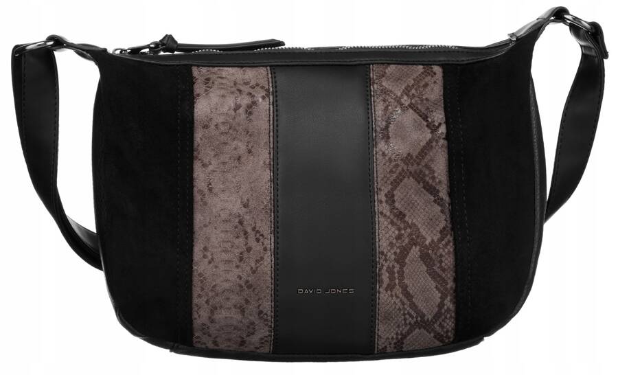 DAVID JONES ČERNÁ VZOROVANÁ CROSSBODY KABELKA 6885-1 Velikost: ONE SIZE