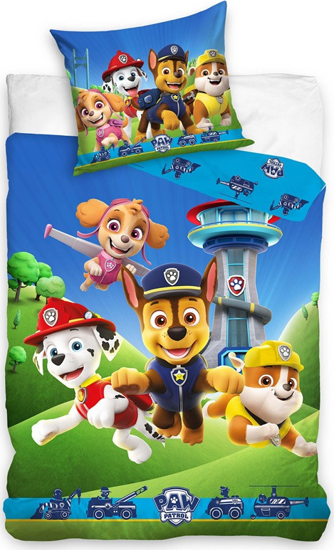 DĚTSKÉ BAREVNÉ POVLEČENÍ PAW PATROL Velikost: ONE SIZE