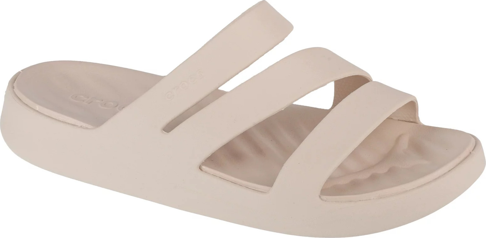 BÉŽOVÉ DÁMSKÉ NAZOUVÁKY CROCS GETAWAY STRAPPY SANDAL W 209587-160 Velikost: 41/42