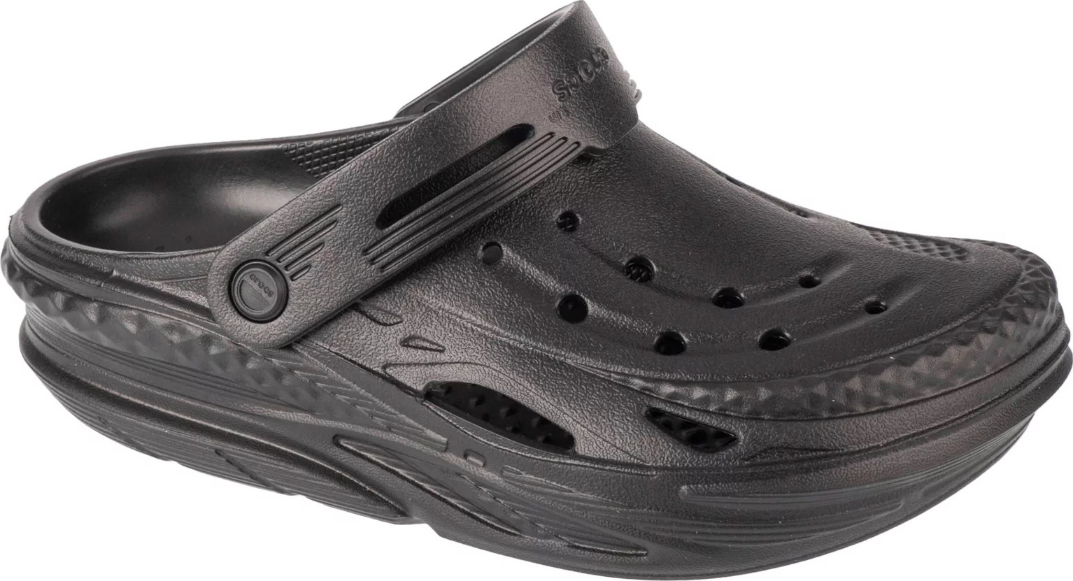 Černé nazouváky na platformě Crocs Off Grid Clog (Velikost 37)