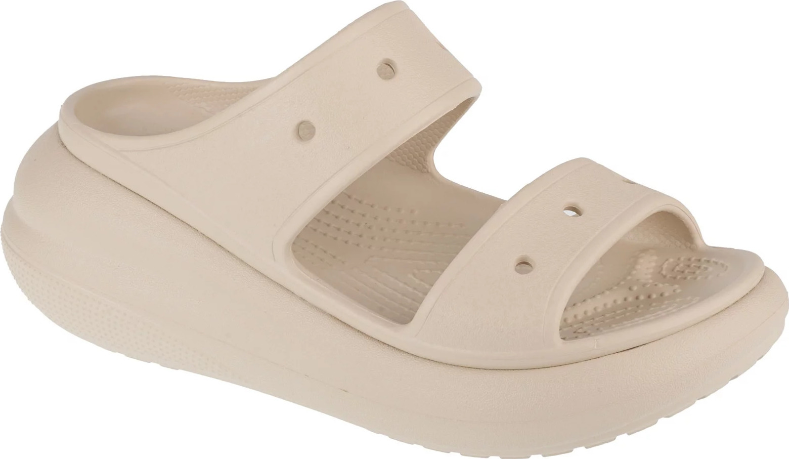 Béžové nazouváky na platformě Crocs Classic Crush Sandal 207670-2Y2 Velikost: 41/42
