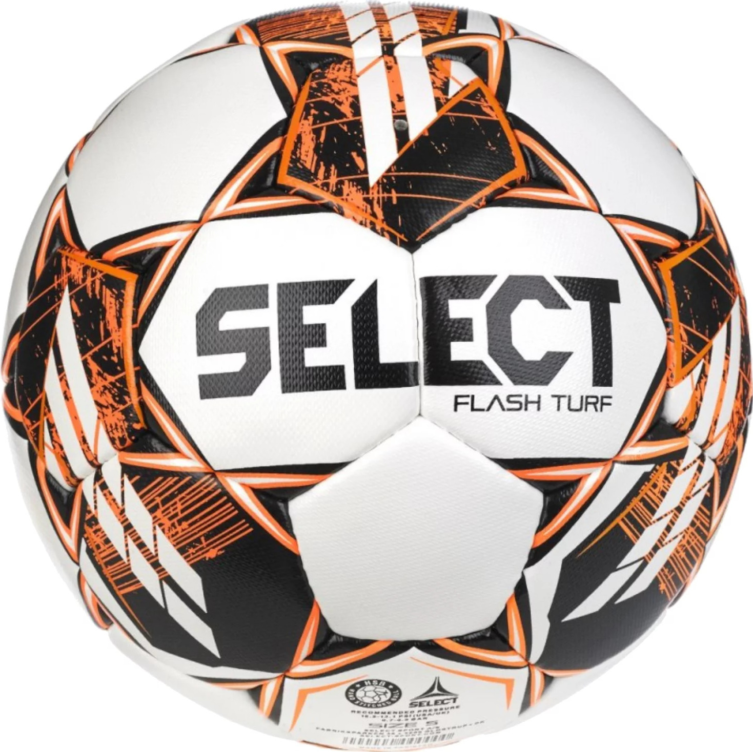 SELECT FLASH TURF FIFA BASIC V23 BALL FLASH TURF WHT-BLK Velikost: 5