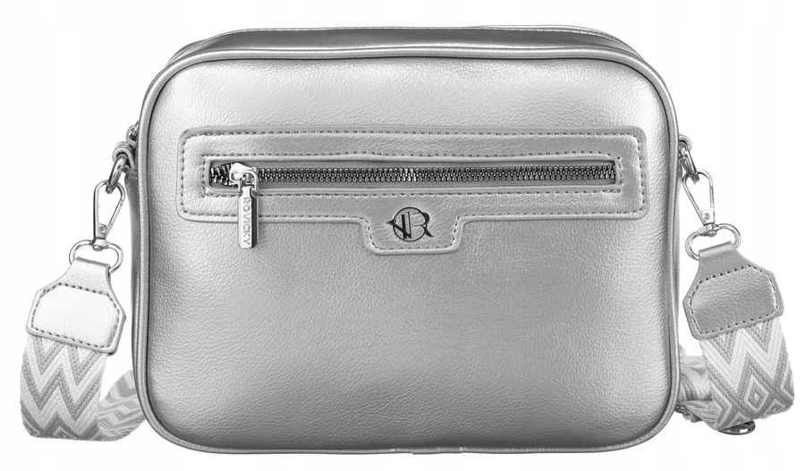 Rovicky stříbrná crossbody kabelka s odnímatelnou kapsičkou R-KP-05-HRH Velikost: ONE SIZE