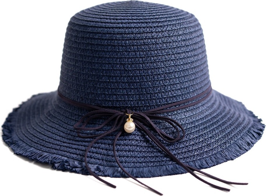 Plážový klobouk pro ženy a dívky Art Of Polo 24159 Amares Velikost: 55-56 cm, Barva: Tmavě modrá