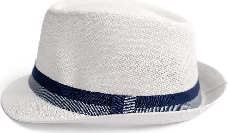 Letní klobouk s ozdobným pruhem Art Of Polo 24134 Carros Velikost: 58 cm, Barva: Bílá