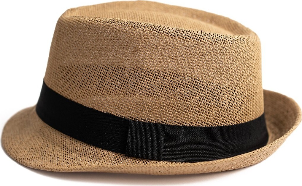 Letní klobouk s kontrastní stuhou Art Of Polo 20230 Arendo Velikost: 58 cm, Barva: Světle hnědá