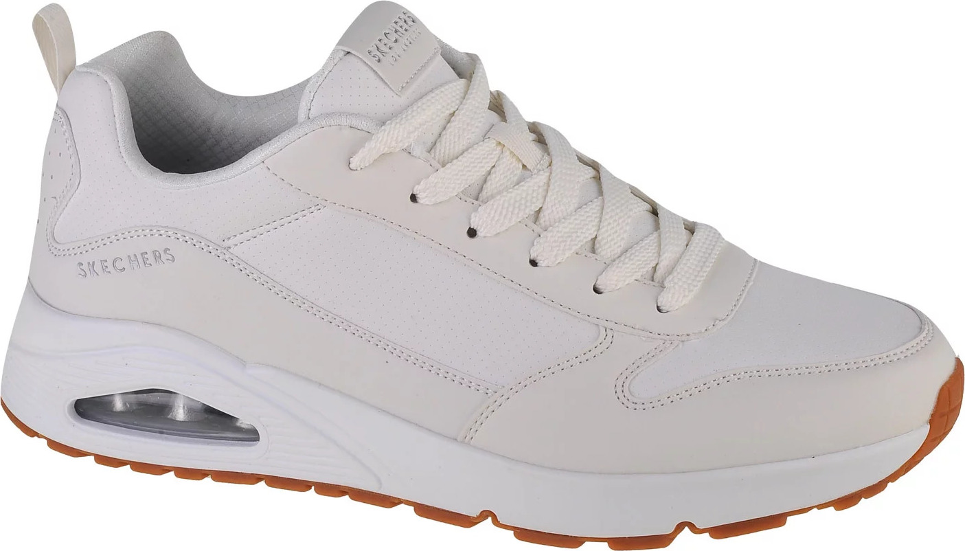 BÍLÉ PÁNSKÉ TENISKY SKECHERS UNO-HIDEAWAY 232152-WHT Velikost: 46