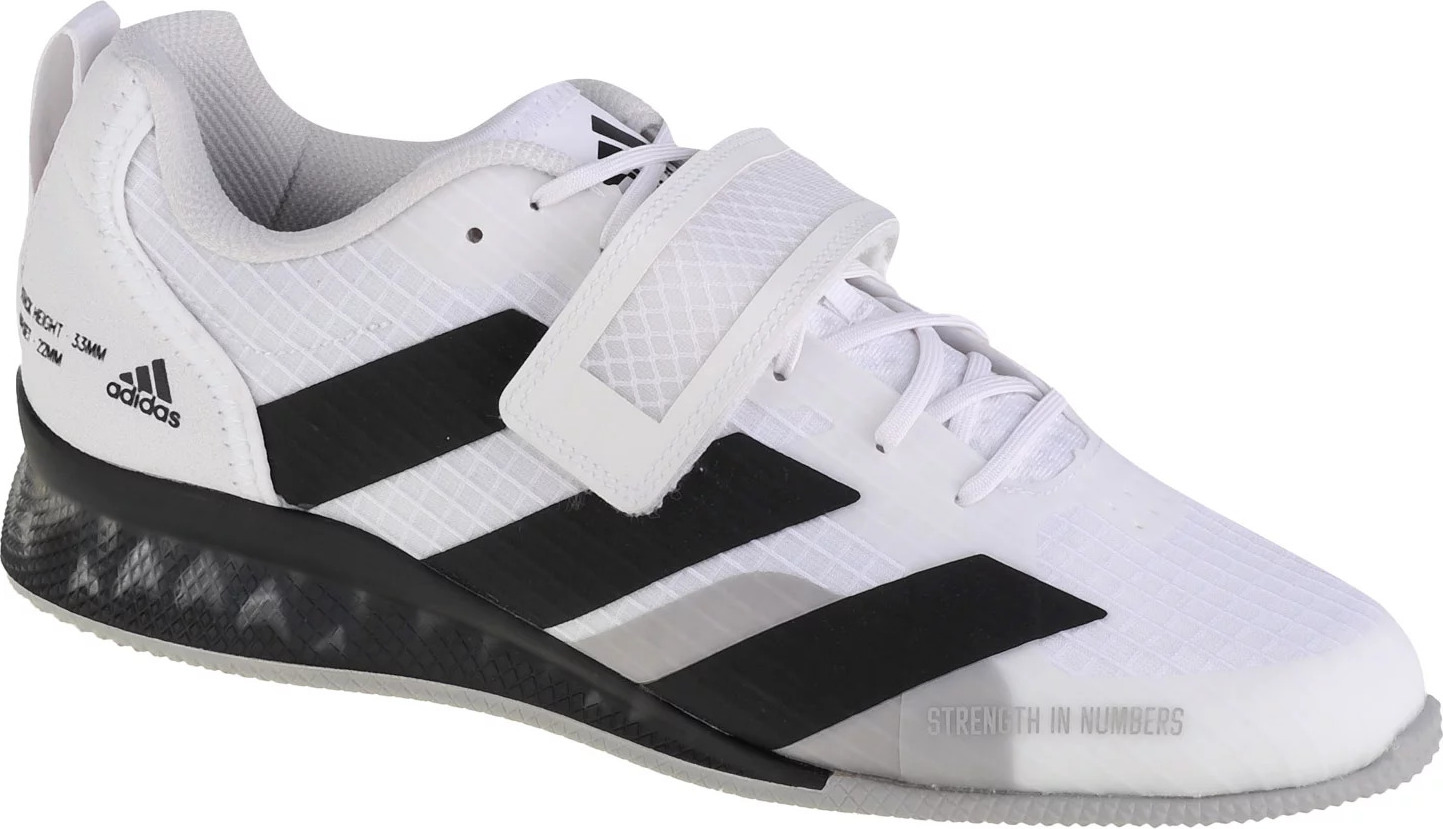 BÍLO-ČERNÉ PÁNSKÉ TENISKY ADIDAS ADIPOWER WEIGHTLIFTING 3 GY8926 Velikost: 47 1/3