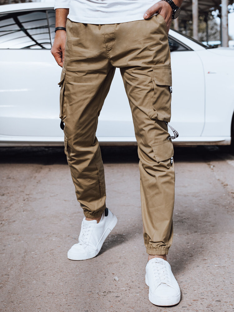 Khaki pánské cargo kalhoty UX4210 Velikost: L