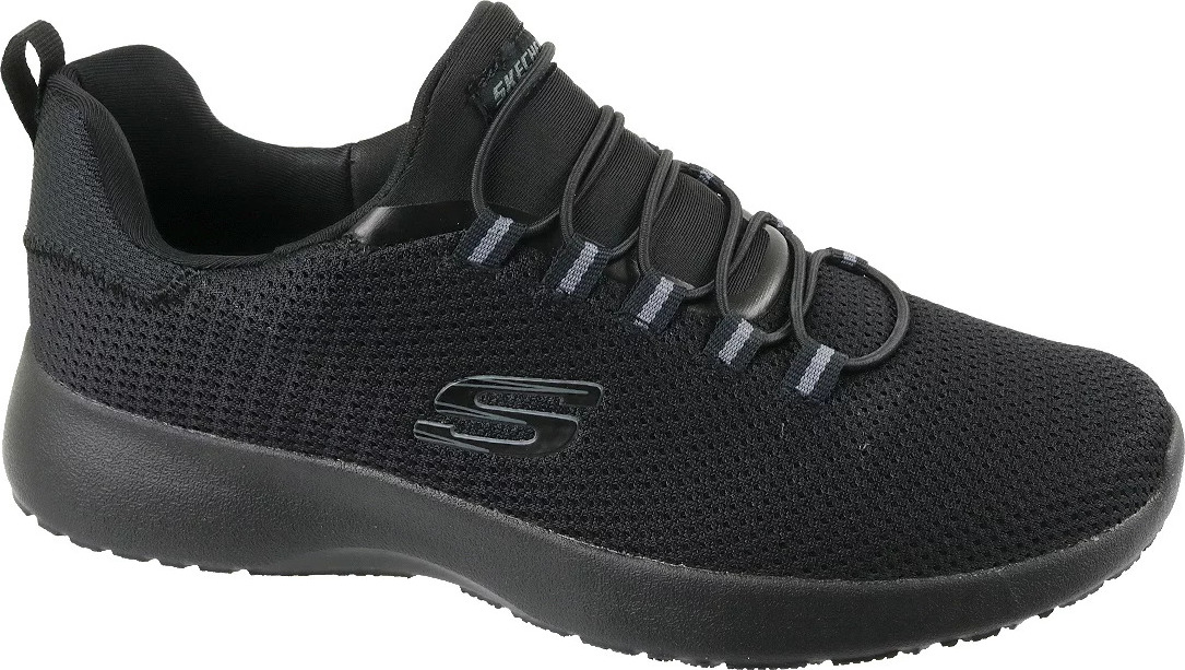 ČERNÉ POHODLNÉ TENISKY SKECHERS DYNAMIGHT BU-58360-BBK Velikost: 47.5