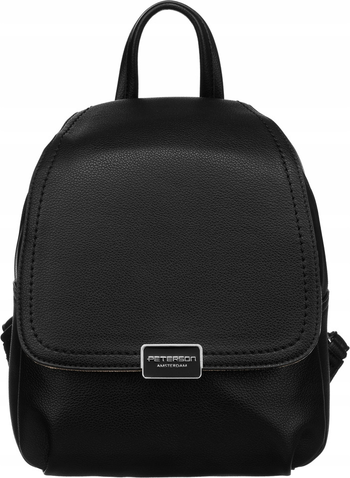 Peterson Černý menší batoh s klopou PTN 6739 Velikost: ONE SIZE