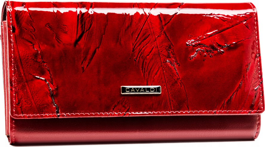 4U Cavaldi Červená lakovaná peněženka M699 PN27-YM-BL Velikost: ONE SIZE