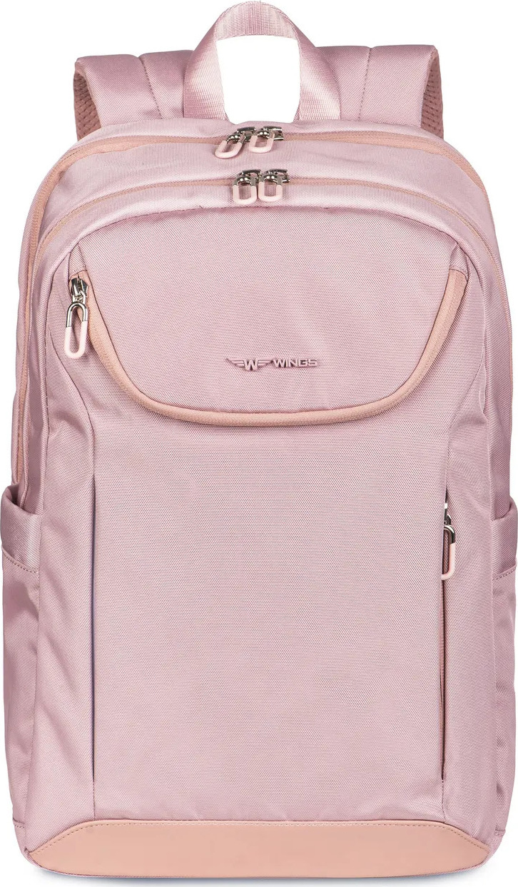 Světle růžový cestovní batoh SKYLARK SKY004, Wings Velikost: ONE SIZE