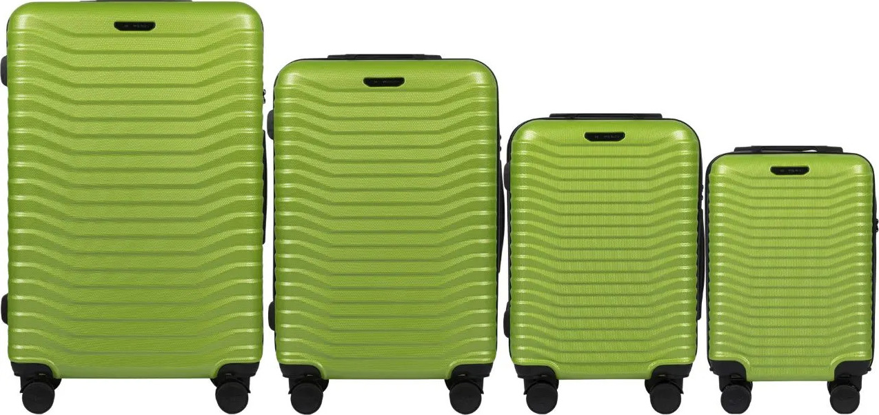 Zelená sada cestovních kufrů SEA EAGLE PC140, Set of 4 suitcases (L,M,S,XS) Velikost: Sada kufrů