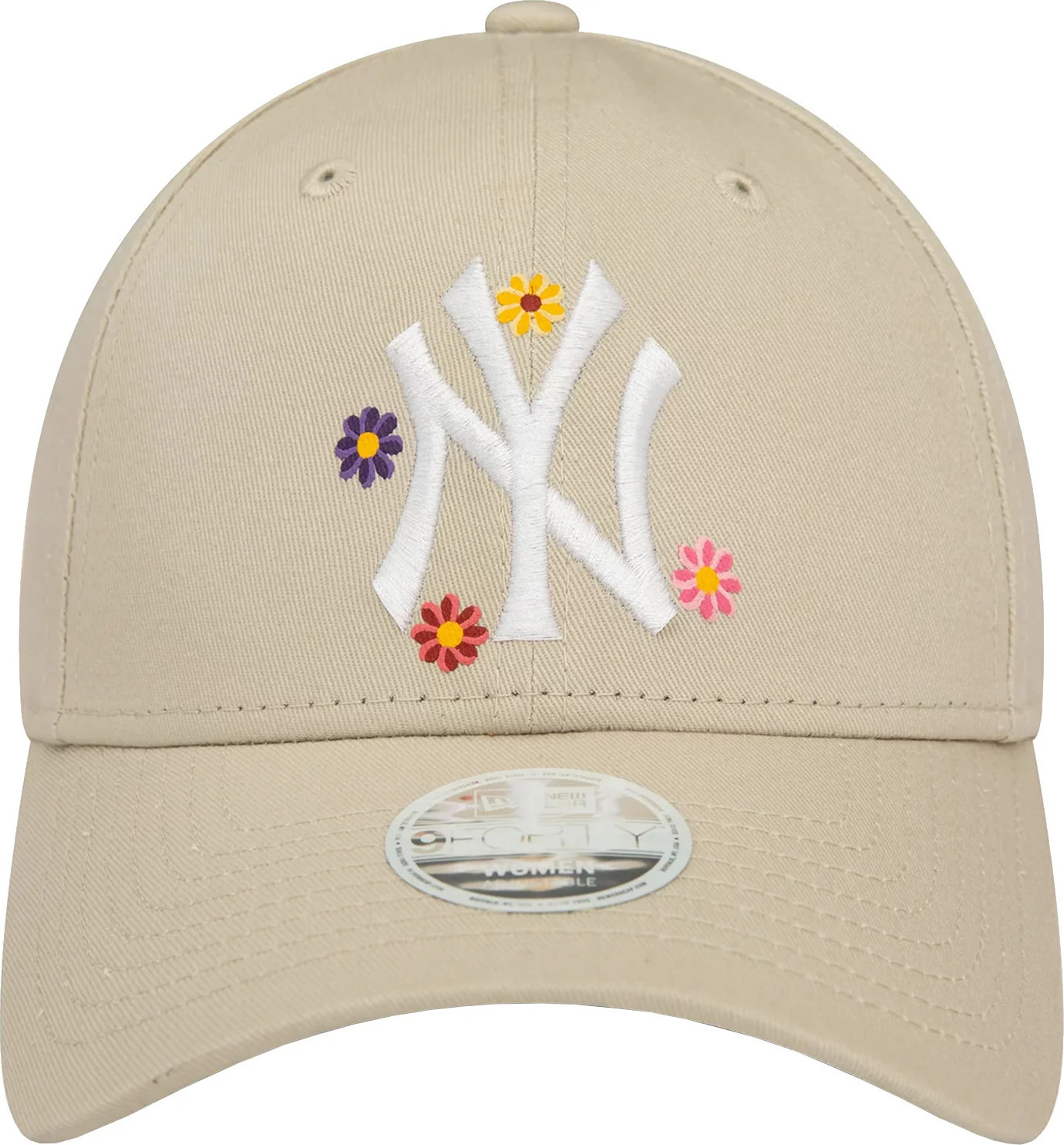 BÉŽOVÁ DÁMSKÁ KŠILTOVKA NEW ERA 9FORTY NEW YORK YANKEES FLORAL ALL OVER PRINT CAP 60435012 Velikost: ONE SIZE